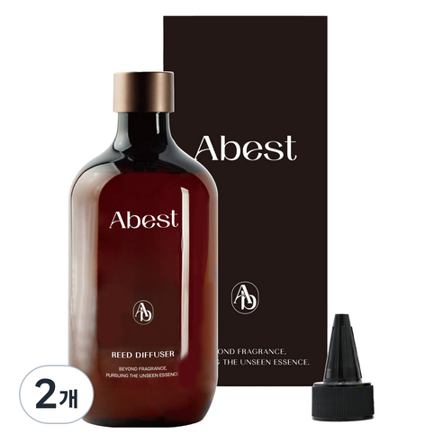 아베스트 대용량 디퓨저 리필액, 베이비파우더, 500ml, 2개