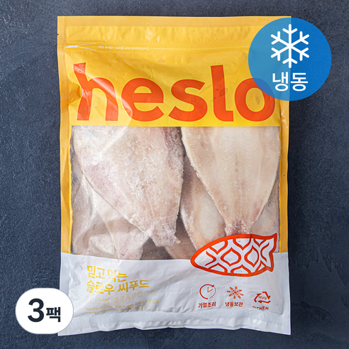 해슬로 깔끔한 손질 가자미 (냉동), 1.5kg, 3팩