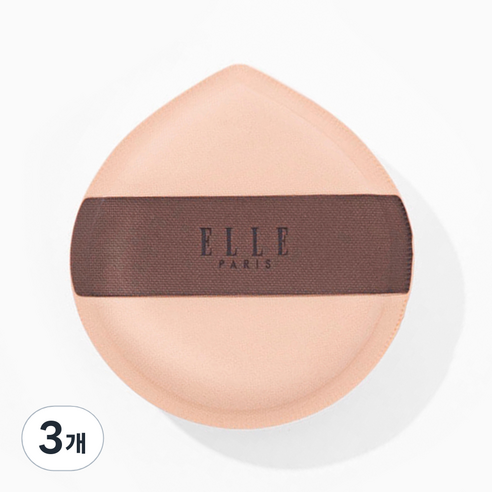 ELLE PARIS BIG 팡팡퍼프 + 휴대용 케이스 증정, 3개, 무향