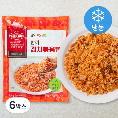 곰곰 한끼 김치볶음밥 (냉동), 280g, 6개