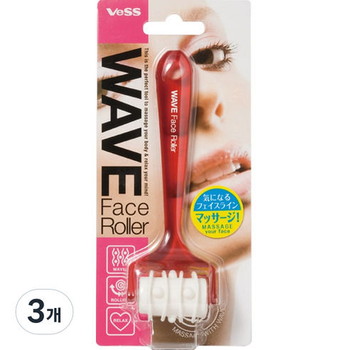 [베스] VESS 미용용품 웨이브페이스롤러, 3개