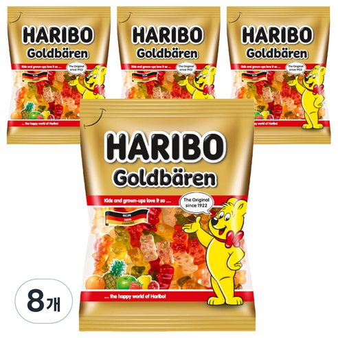 하리보 골드베렌 젤리, 8개, 100g