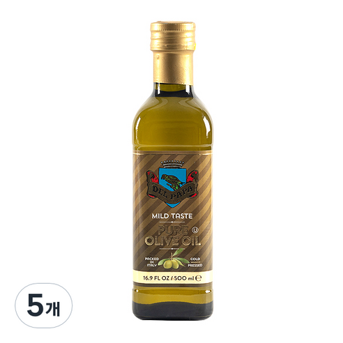 델파파 퓨어 올리브 오일, 500ml, 5개