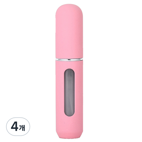 플라카 휴대용 파스텔 향수 공병 5ml, 핑크, 4개