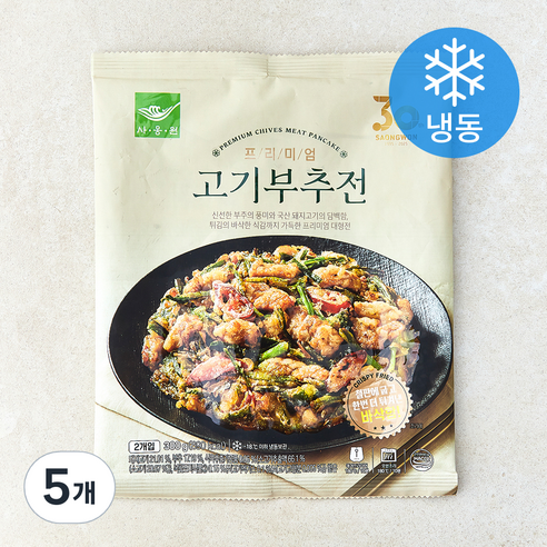 사옹원 프리미엄 고기부추전 (냉동), 300g, 5개