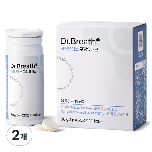 드시모네 닥터브레스 구강유산균, 30정, 30g, 2개