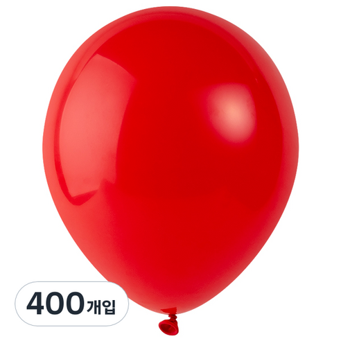 파티팡 풍선 라운드 30cm, 레드, 400개입