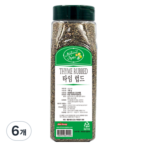 내츄럴스파이스 타임럽드, 6개, 150g