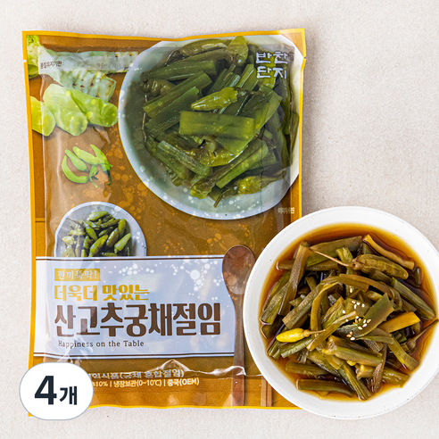 반찬단지 산고추궁채절임, 1kg, 4개