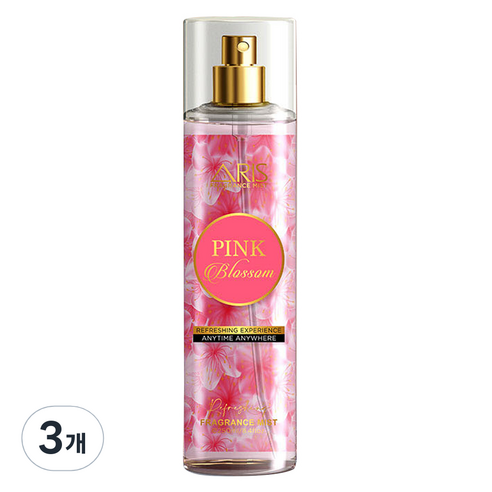 아리스 향수 바디미스트 핑크블로썸, 3개, 250ml