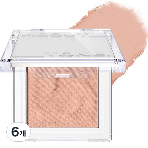 어바웃톤 플러피 웨어 블러셔 4.3g, 01 베일 피치, 6개