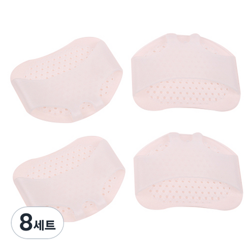 실리콘 발앞꿈치 보호 쿠션 좌 + 우 세트, 8세트