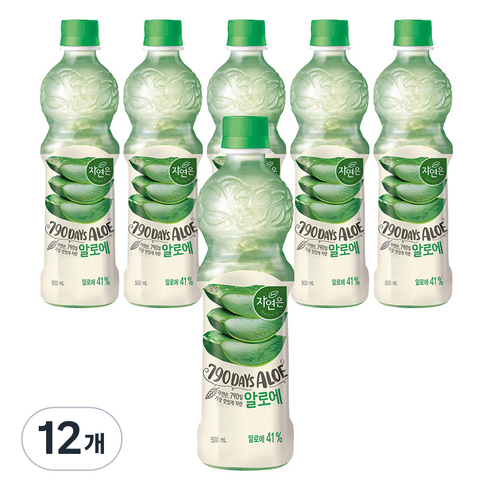 자연은 알로에 주스, 12개, 500ml