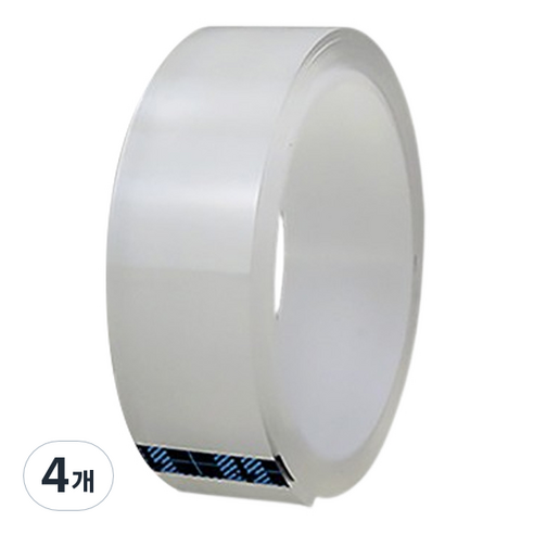 조조 무자국 초강력 실리콘 양면 테이프 2mm x 1m, 4개