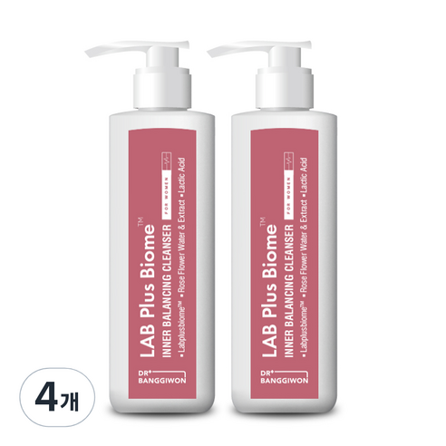 닥터방기원 랩플러스바이옴 이너밸런싱 여성청결제, 4개, 500ml