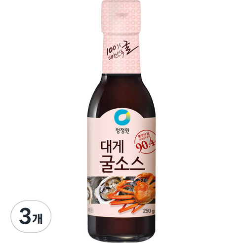 대상 청정원 대게 굴 소스, 250g, 3개