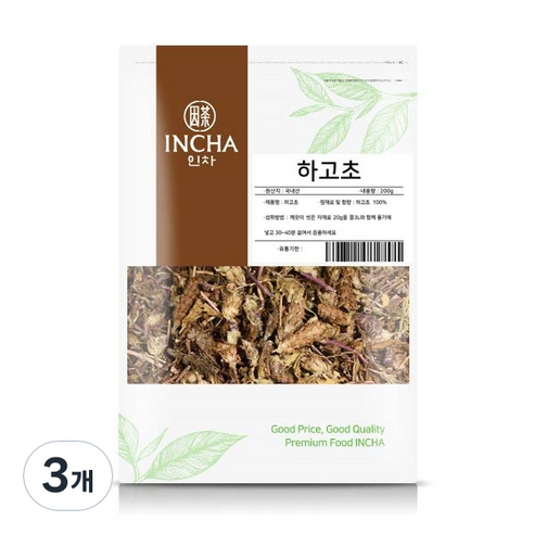 인차 하고초 하고화 꿀풀, 200g, 3개