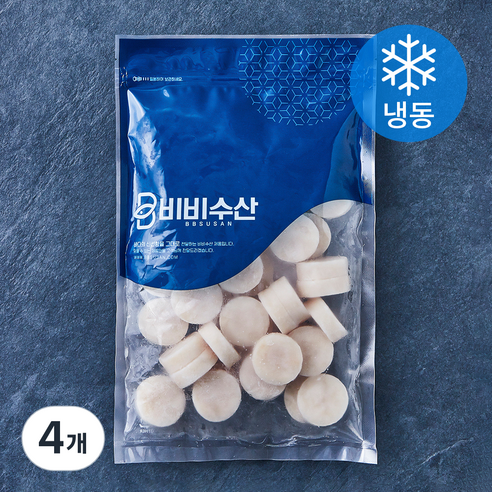 비비수산 가리비관자살 (냉동), 4개, 550g