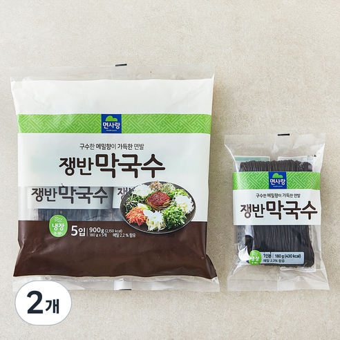 면사랑 쟁반 막국수 5개입, 900g, 2개
