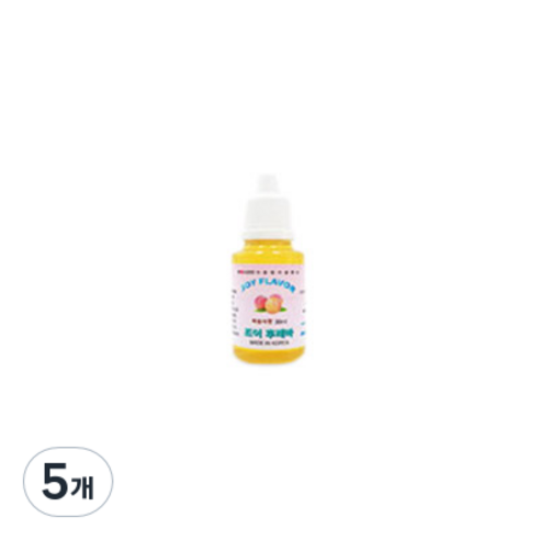조이라이프 아로마조이 슬라임재료 조이후레바 30ml, 5개, 복숭아