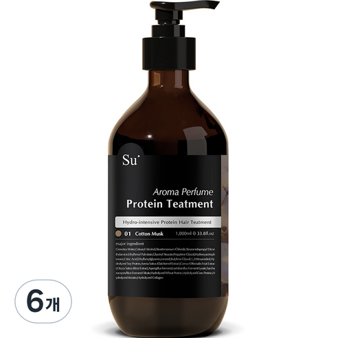 수오가닉 코튼머스크 트리트먼트, 1000ml, 6개