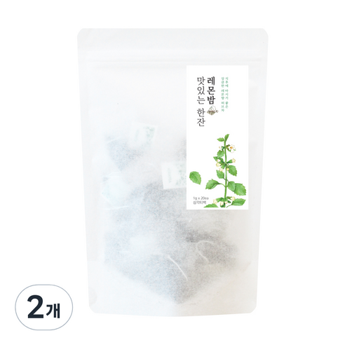 더허브샵 프리미엄 허브티 레몬밤, 1g, 20개입, 2개