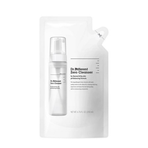 닥터디퍼런트 제로클렌저 리필 중건성, 200ml, 1개