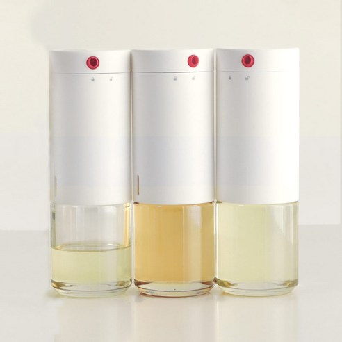 이우아여사 심플 유리 오일병 화이트, 3개, 280ml