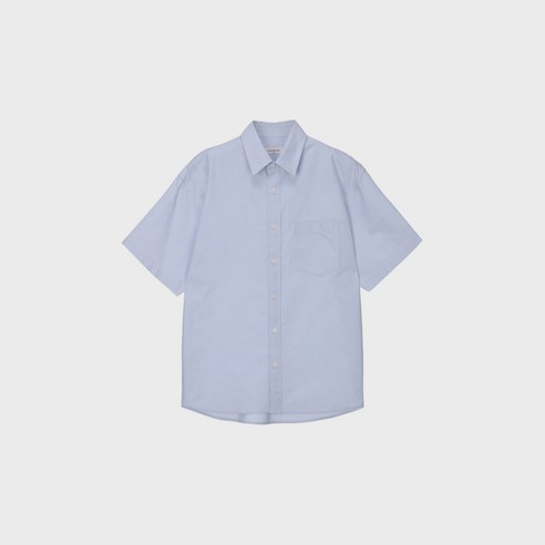 마인드브릿지 남성용 옥스포드 오버핏 반팔 셔츠 MXWS3150