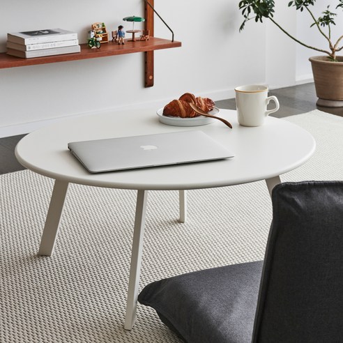 좁은 공간, 넓은 행복! 한샘 재크 700 라운드 좌식 테이블