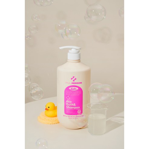 어린이의 건강한 피부를 위한 믿을 수 있는 클렌징과 진정 효과