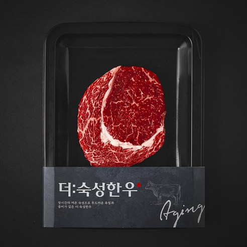 더숙성한우 국내산 등심 2등급 구이용 (냉장), 200g, 1개