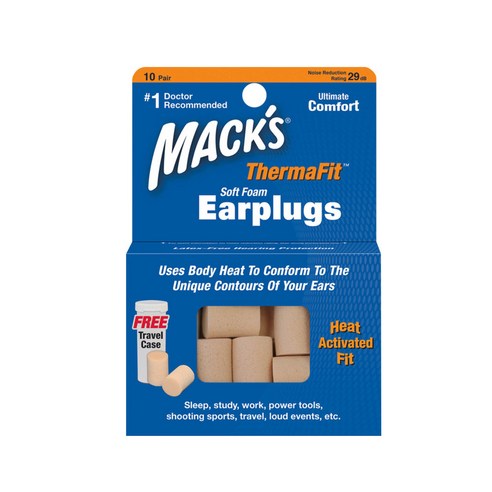 Macks 소프트폼 귀마개 20p + 케이스 ThermaFit 9510-TC, 1개, 20개입