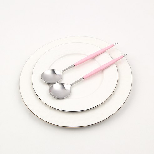 보겐 몽블랑 큐티 커트러리 디너스푼, 핑크, 2개