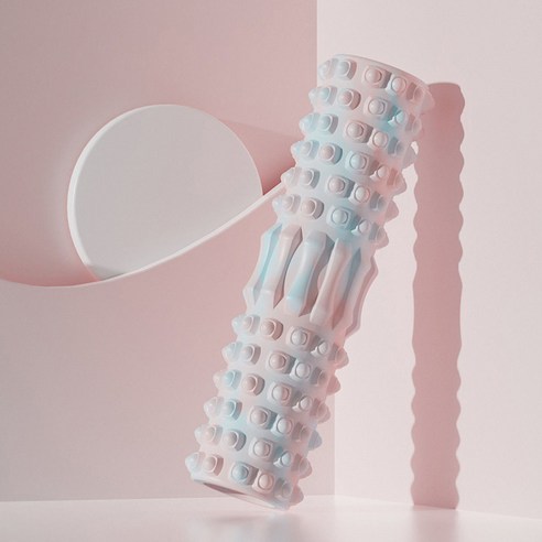 리빙공감 세상시원 요가 필라테스 스포츠 EVA 마사지 폼롤러, 1개, 핑크블루 B타입