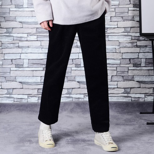 타운클로 남성용 코듀로이 밴딩 와이드팬츠