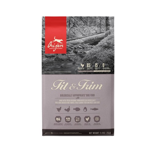 오리젠 강아지 피트 앤 트림 건식사료, 닭, 11.4kg