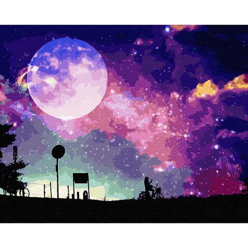 플레이어바웃 유화 피포페인팅 DIY 명화 그리기 40 x 50 cm 유니버스, 혼합색상, 1개
