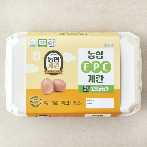 농협 EPC 무항생제 인증 1등급 특란 900g, 15구, 1개