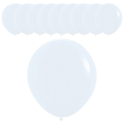 셈퍼텍스 풍선 45cm, 화이트, 10개