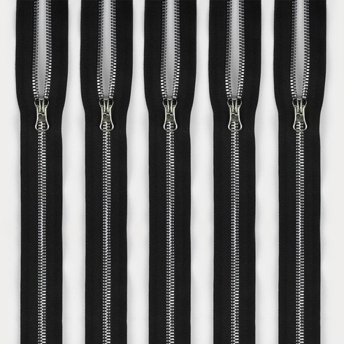 제이에스트레이딩 점퍼지퍼 5호 75cm, 니켈, 5개