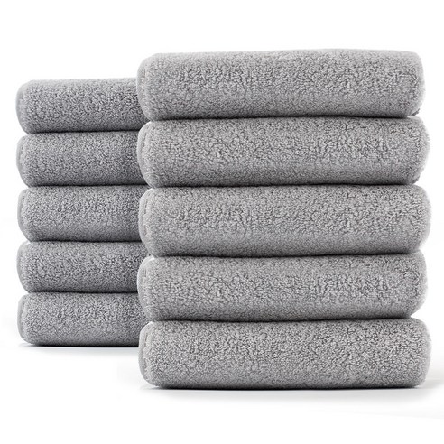 소소하게 클래식 코튼 감탄 타월 170g 30수 면사, GRAY, 10개
