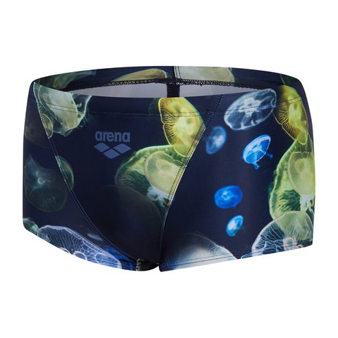 수영 선수를 위한 최적의 착용감과 유연성을 제공하는 아레나 젤리피쉬 선수 숏 사각 수영복