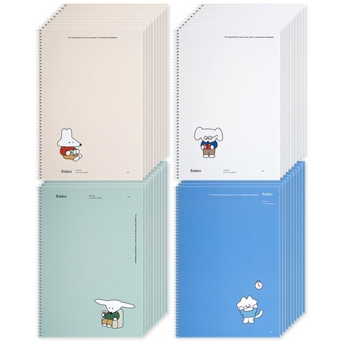 몽구 보바 베이직 노트, 혼합컬러, 40권