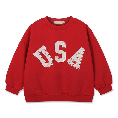 데이데이 아동용 크랙 USA 루즈핏 맨투맨