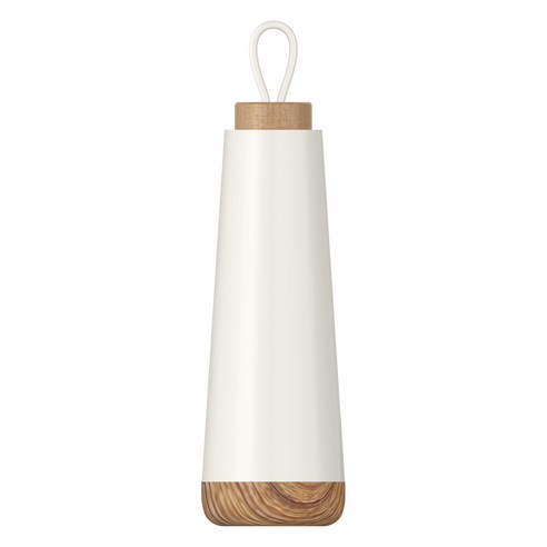 아르크 카베아 우드 스텐 진공 보온보냉 텀블러 + 세척솔, 아이보리, 500ml