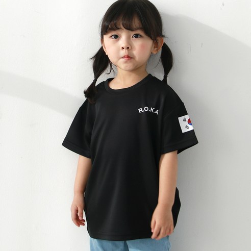 아동용 반팔 코리아 로카 티셔츠