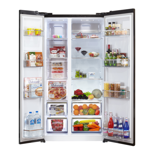 캐리어 모드비 양문형 냉장고 619L 방문설치: 가족을 위한 대용량, 에너지 효율적인 냉장 솔루션