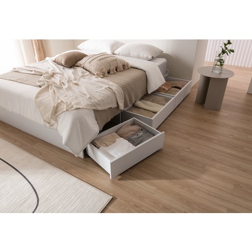 공간 효율과 수납력을 모두 잡은 삼익가구 피버 빅서랍 침대 프레임!