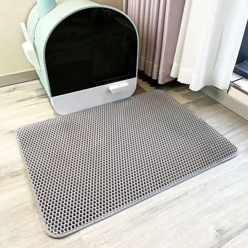바디보 사막화방지 고양이 벌집 모래 매트, 그레이